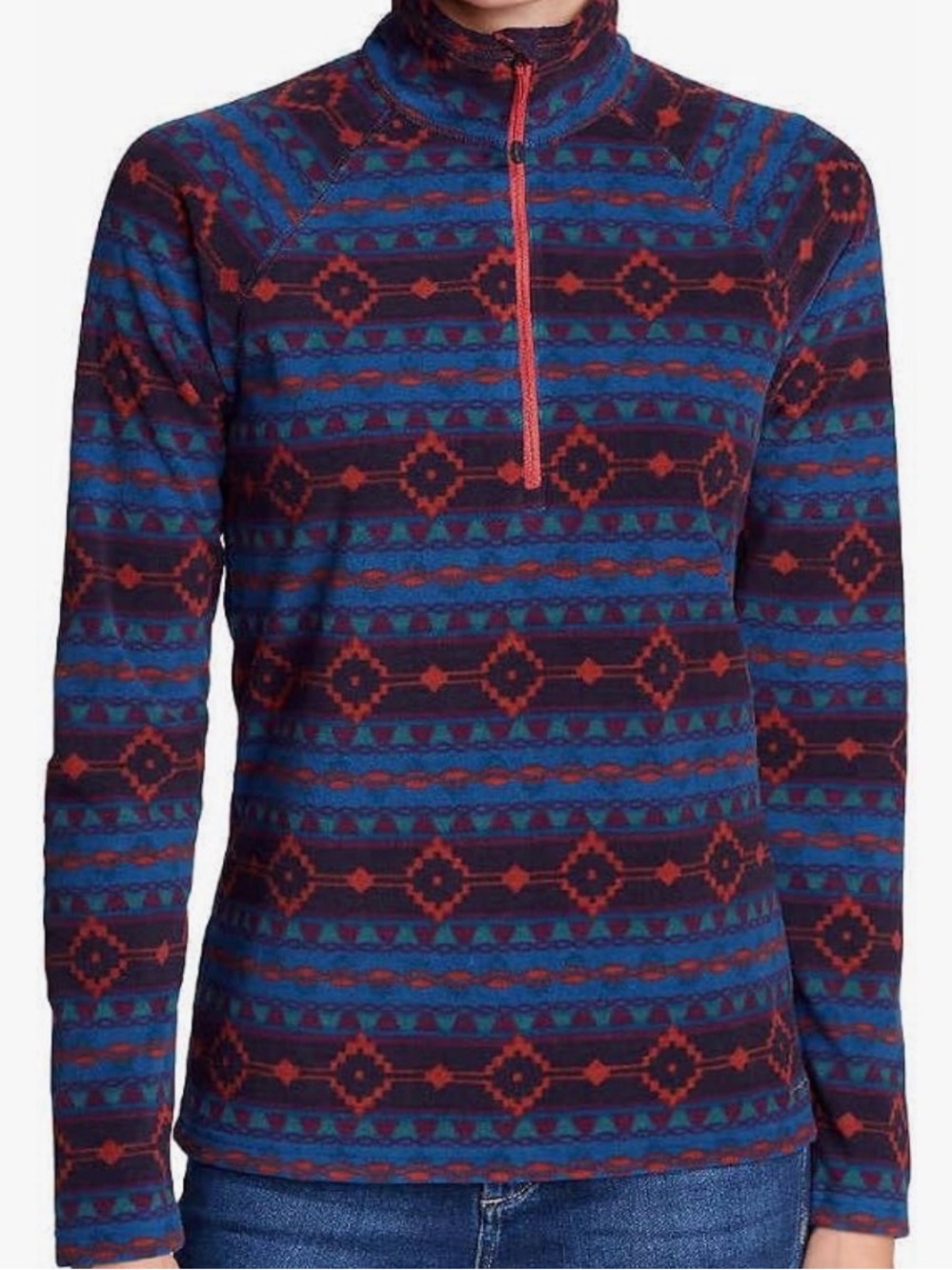 Eddie Bauer Granola Girl Quest 1/4 Zip Fleece XXL